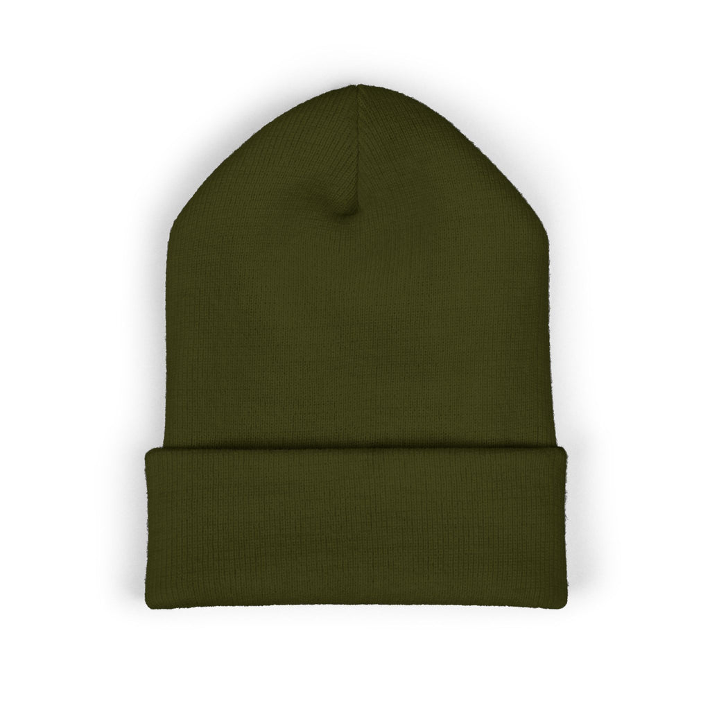 Barcode graphic beanie | Cuffed Embroidered Beanie