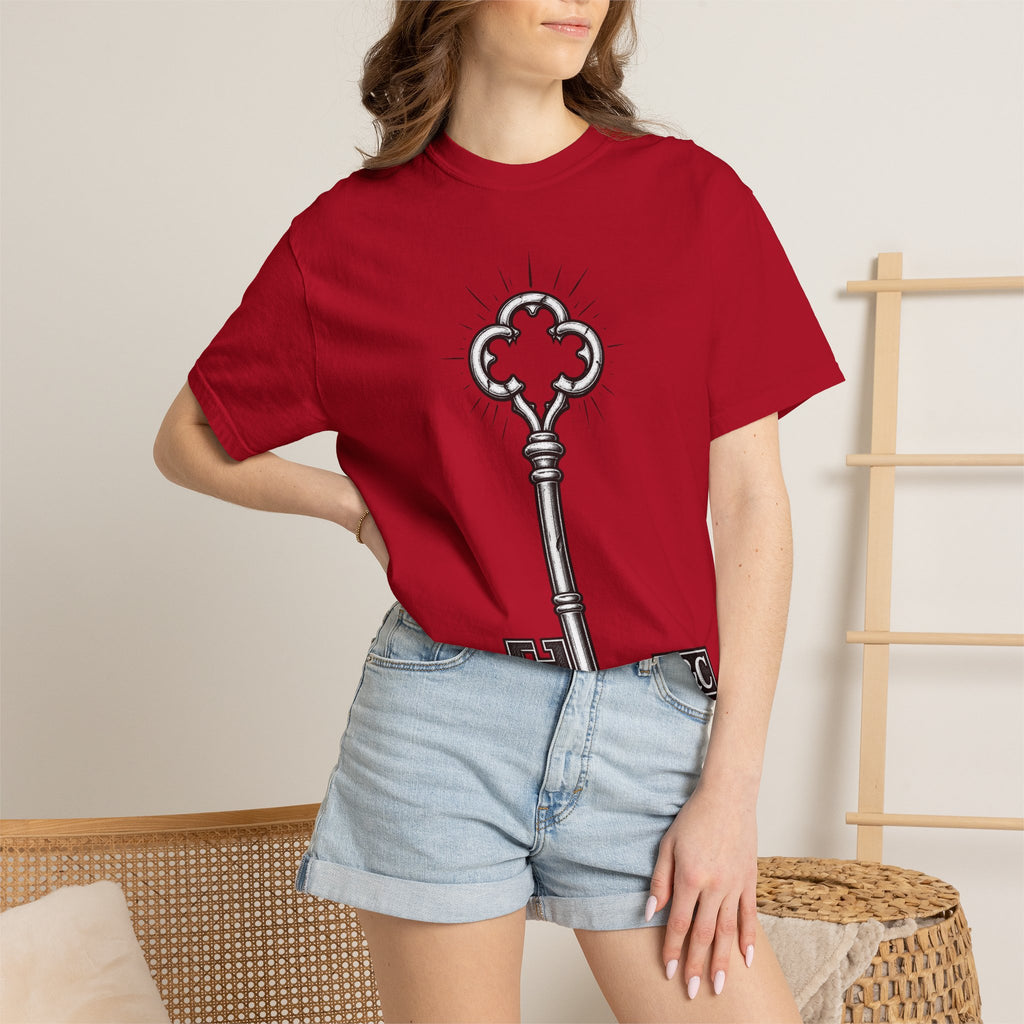 Key to Life T-Shirt — Vintage Skeleton Key Graphic Tee ("Search for the Keys to Life")