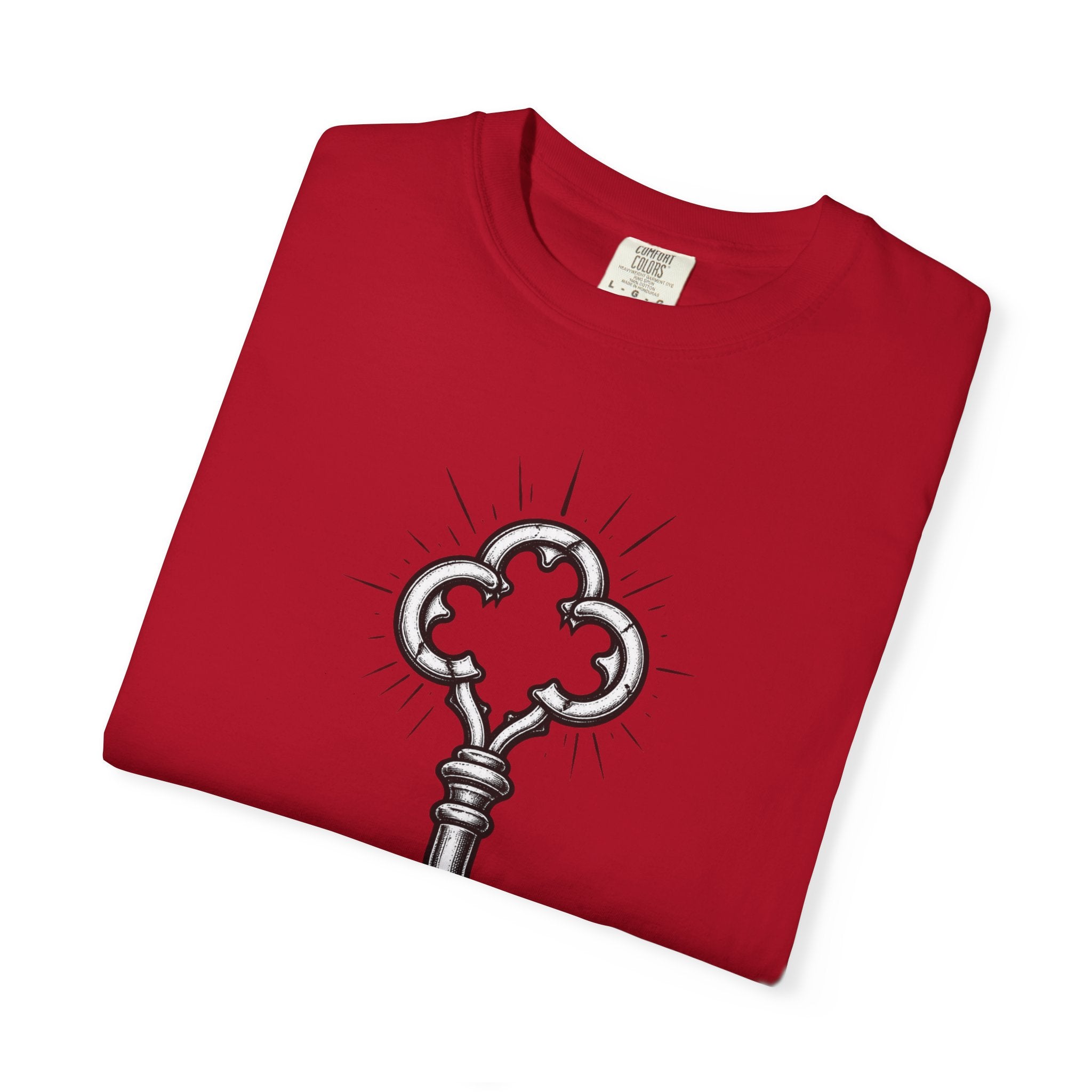 Key to Life T-Shirt — Vintage Skeleton Key Graphic Tee ("Search for the Keys to Life")