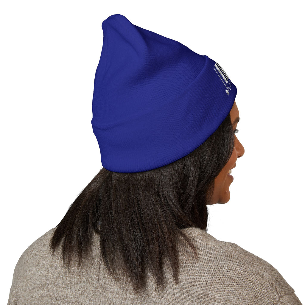 Barcode graphic beanie | Cuffed Embroidered Beanie