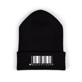 Barcode graphic beanie | Cuffed Embroidered Beanie