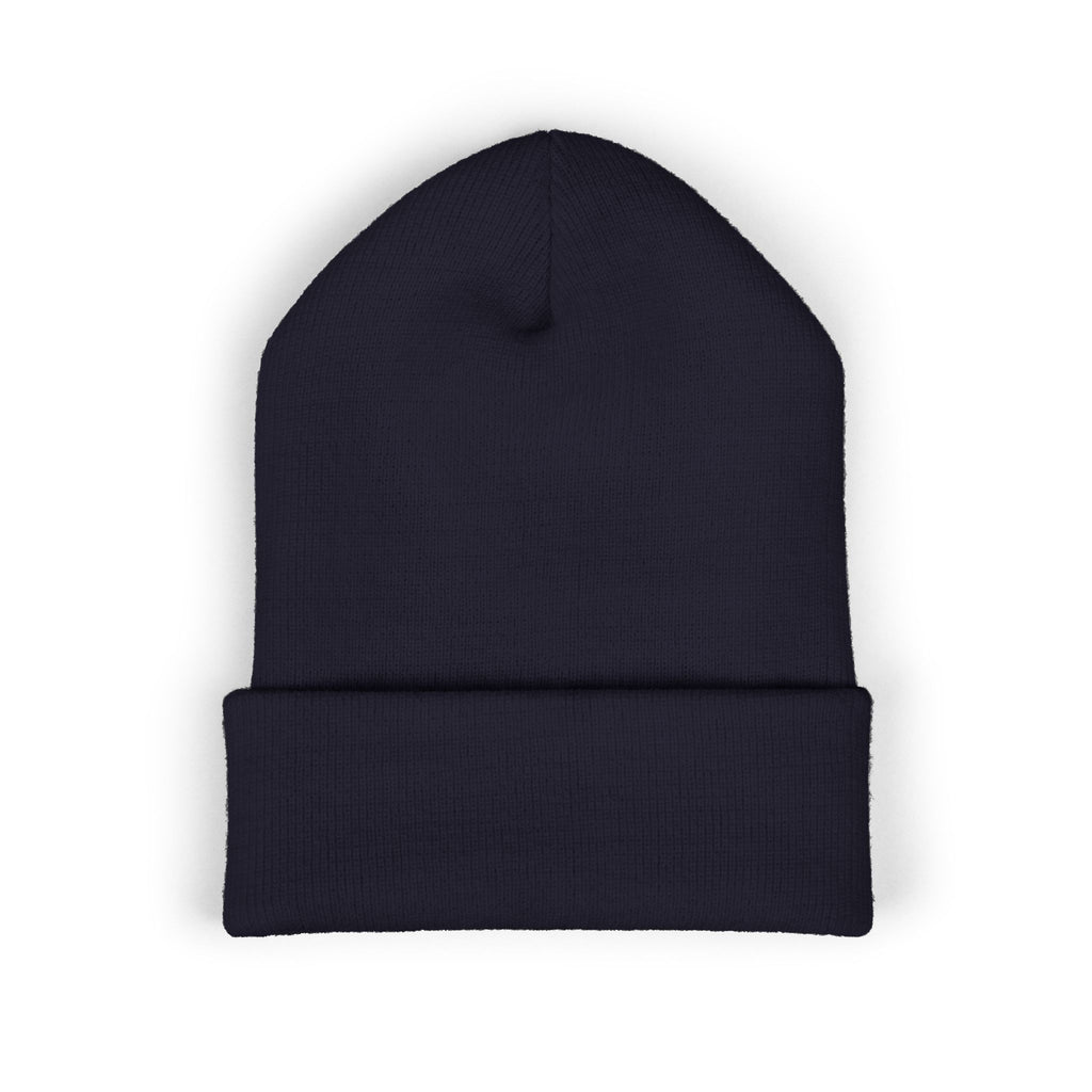 Barcode graphic beanie | Cuffed Embroidered Beanie