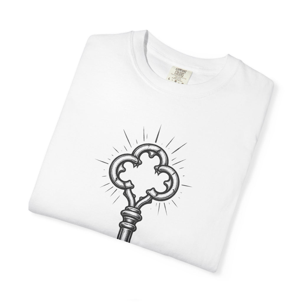 Key to Life T-Shirt — Vintage Skeleton Key Graphic Tee ("Search for the Keys to Life")