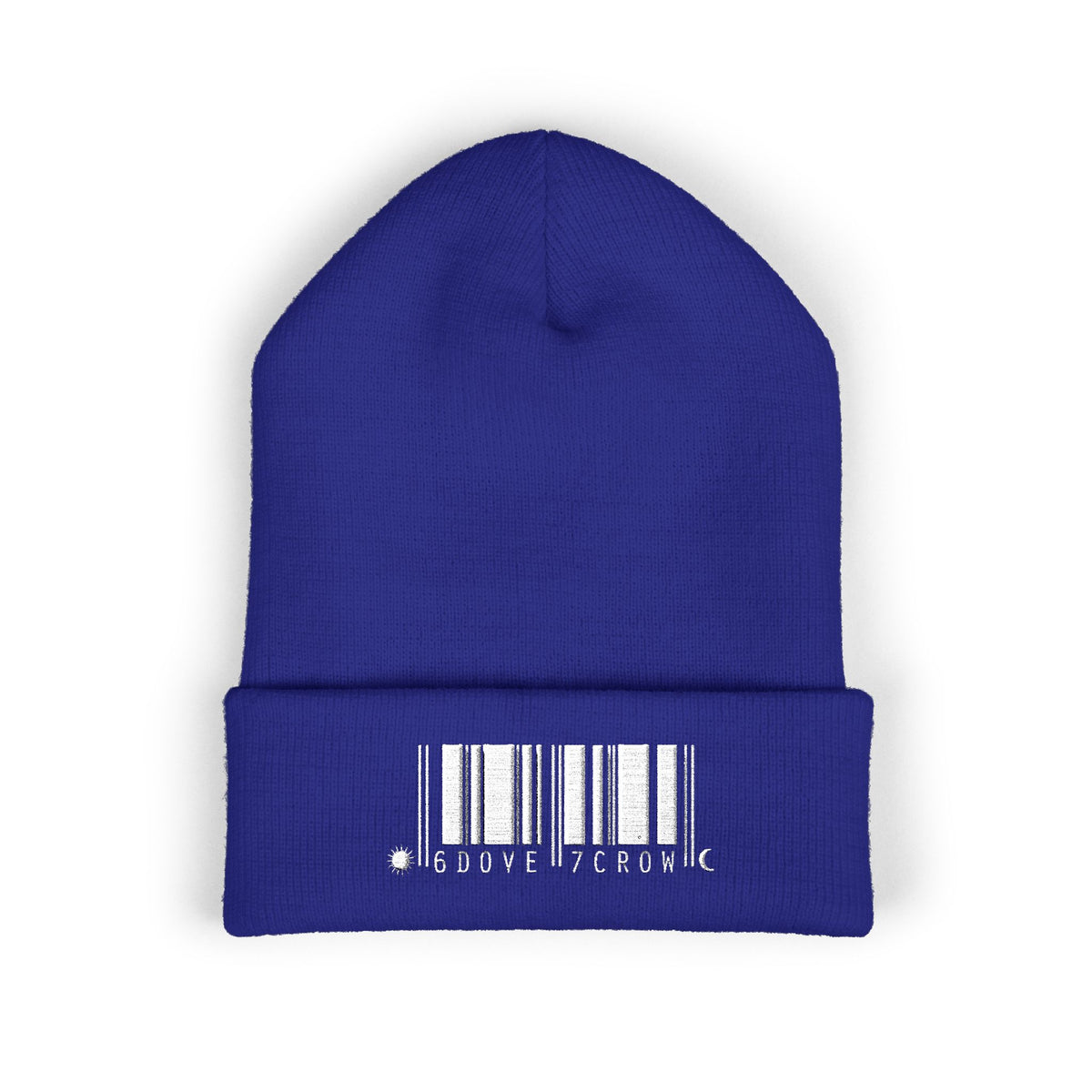 Barcode graphic beanie | Cuffed Embroidered Beanie