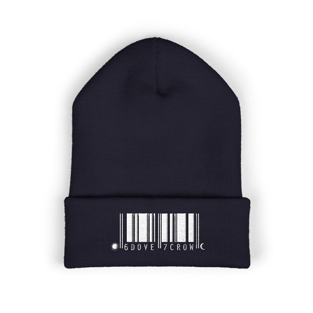 Barcode graphic beanie | Cuffed Embroidered Beanie